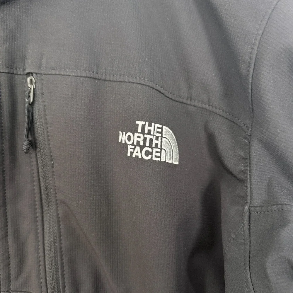 The North Face Jacket Mens XL Black Apex Softshell Quilted Line Windbreaker